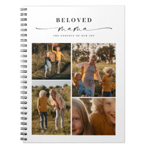 Beloved Mama Mom Happy Mother's Day Photo Collage Notebook