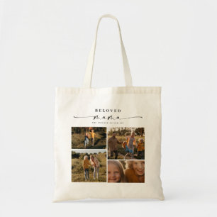 Beloved Mama Mom Happy Mother's Day Photo Collage Tote Bag