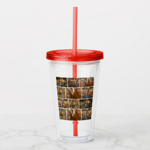Beloved Mama Mum Happy Mother's Day Photo Collage Acrylic Tumbler