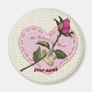 Beloved Mine Rose magnet