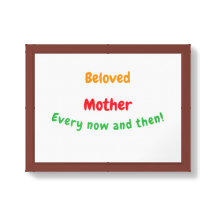 "Beloved Mother – Uplifting Quote Poster"