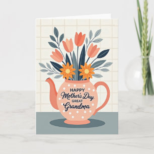 Beloved Mum Teapot Card