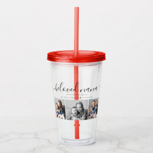 Beloved Nana Grandma Custom Family Photo Keepsake Acrylic Tumbler