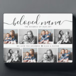 Beloved Nana Grandma Custom Family Photo Keepsake Plaque<br><div class="desc">The "Beloved Nana Keepsake Plaque" is a heartfelt showcase of the special moments that grandma holds dear. A beautiful display of grandkids' smiles,  it's an everyday reminder of her invaluable role in their lives. The perfect Mother's Day homage to her love and legacy.</div>