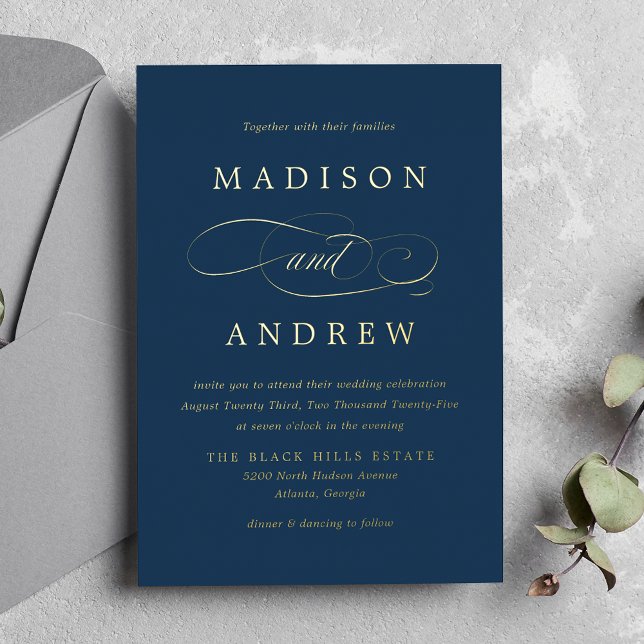 Beloved Navy Blue and Gold Wedding (Creator Uploaded)