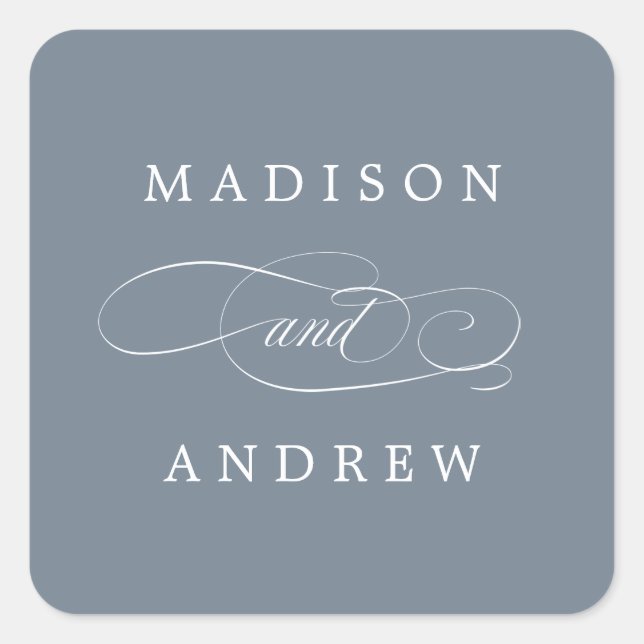 Beloved | Personalised Wedding Stickers (Front)