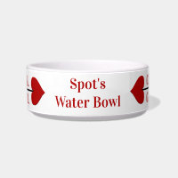 Beloved Pet's Water Dish Cupid Arrow