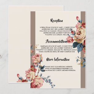 beloved wedding program invitation
