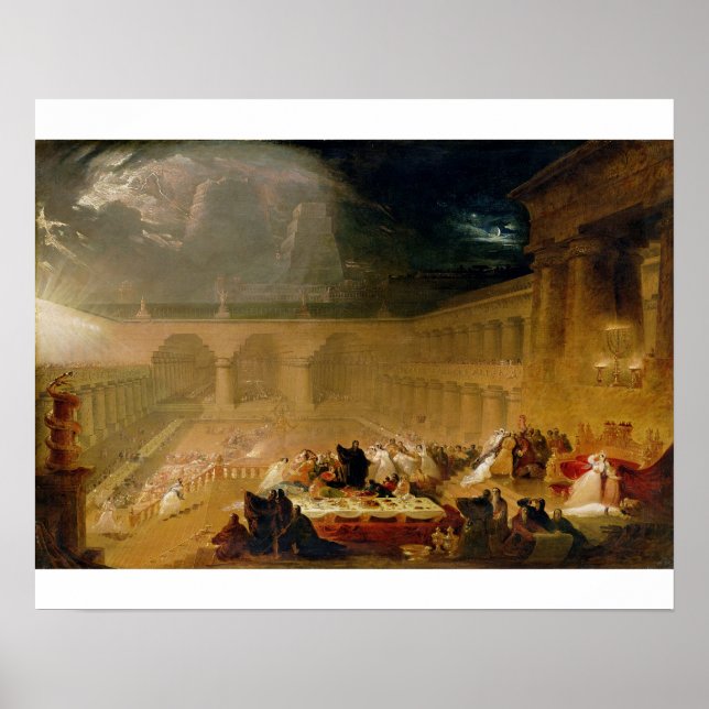 Belshazzar's Feast (oil on canvas) Poster (Front)
