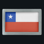 Belt Buckle with Flag of Chile<br><div class="desc">Elegant Belt Buckle with Flag of Chile. This product its customisable.</div>