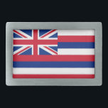 Belt Buckle with Flag of Hawaii State<br><div class="desc">Elegant Belt Buckle with Flag of Hawaii. United States of America. This product its customisable.</div>