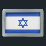 Belt Buckle with Flag of Israel<br><div class="desc">Elegant Belt Buckle with Flag of Israel. This product its customisable.</div>
