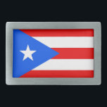 Belt Buckle with Flag of Puerto Rico State<br><div class="desc">Elegant Belt Buckle with Flag of Puerto Rico. United States of America. This product its customisable.</div>