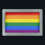 Belt Buckle with LGBT Rainbow Pride Flag<br><div class="desc">Elegant Belt Buckle with LGBT Rainbow Pride Flag. This product its customisable.</div>