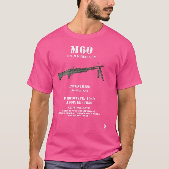 Belt Fed Machine Gun T-Shirt (Front)