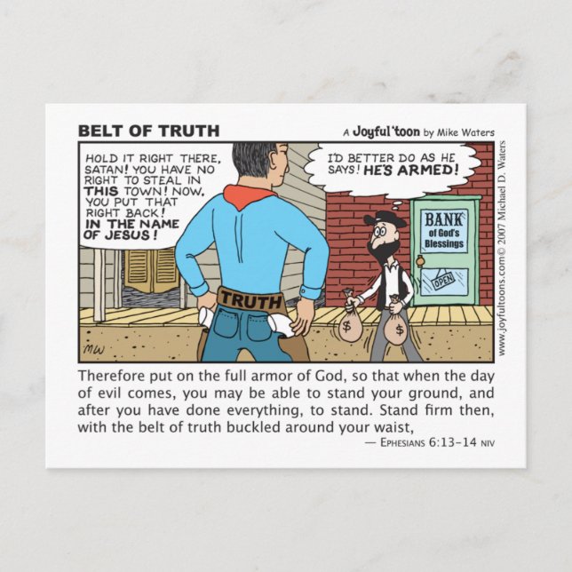 Belt of Truth postcard (Front)