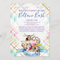 Beltane Bash Floral Spring Plaid May Day