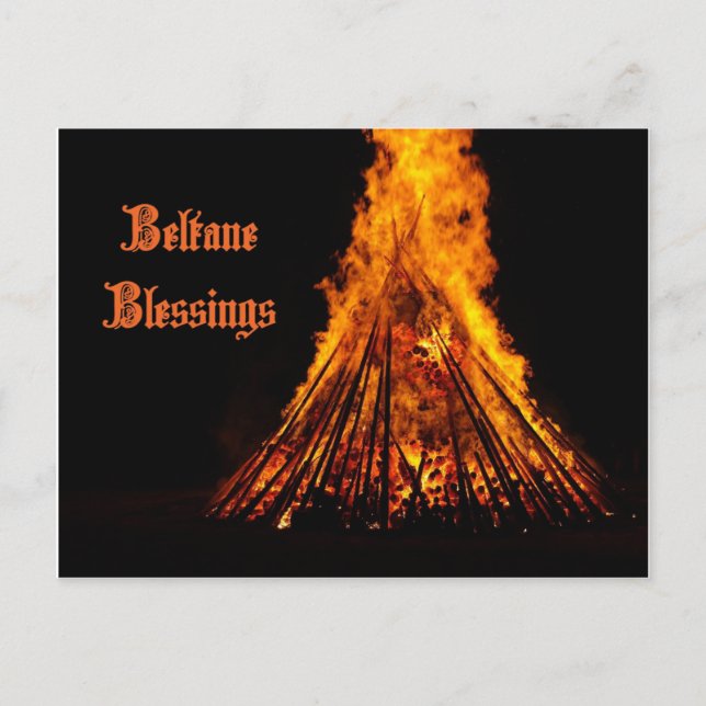 Beltane Blessings Post Card (Front)