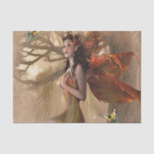 Beltane fairy with butterflies tissue paper