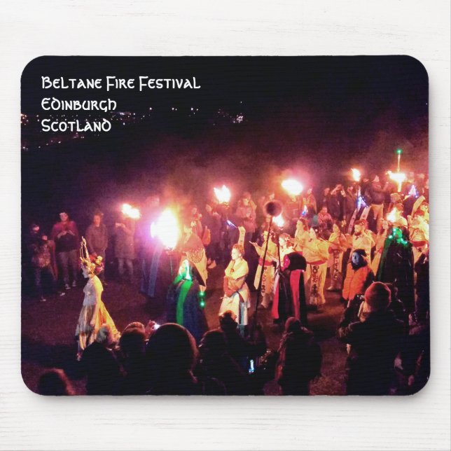 Beltane Fire Festival Procession of the May Queen Mouse Pad (Front)