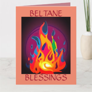 Beltane Fire in Multicolour  Card