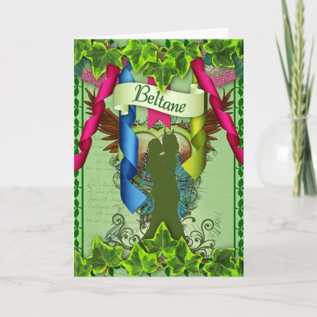 Beltane Pagan Greeting Card (Front)