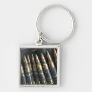 Belted bullets for an M-249 squad automatic wea Key Ring