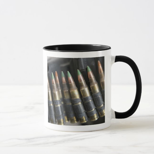 Belted bullets for an M-249 squad automatic wea Mug (Right)