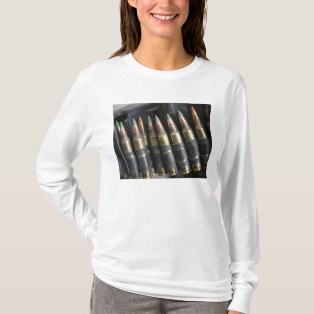 Belted bullets for an M-249 squad automatic wea T-Shirt (Front)