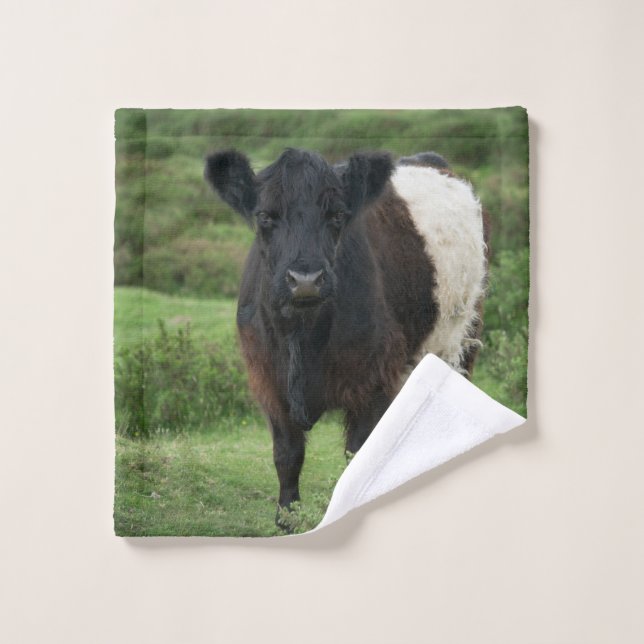 Belted Galloway Cow Wash Cloth (Wash Cloth)