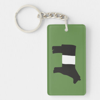Belted Galloway Key Chain