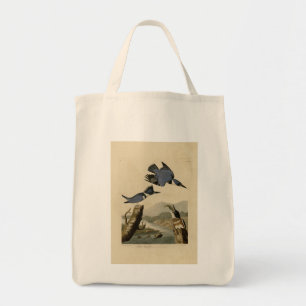 Belted Kingfisher from Audubon's Birds of America Tote Bag