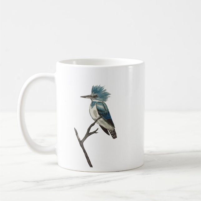 Belted Kingfisher Mug (Left)