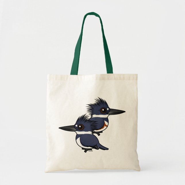 Belted Kingfisher pair Tote Bag (Front)