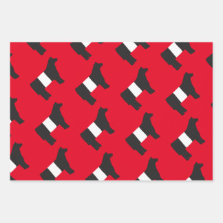 Beltie, Belted Galloway Gift Wrap sheet sets