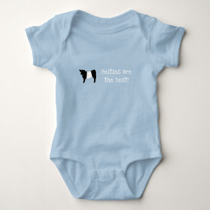 Belties are the Best Gorgeous Belted Galloway Cow Baby Bodysuit