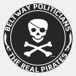 Beltway Pirates Classic Round Sticker
