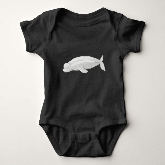 Beluga Baby Bodysuit (Front)