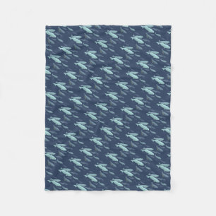 Beluga Blanket Beluga Whale Art Fleece Blanket