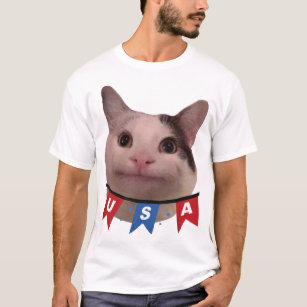 Beluga Cat USA   T-Shirt