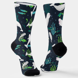 Beluga Party Socks