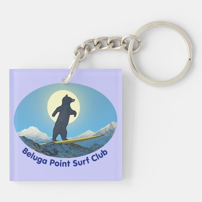 Beluga Point Surf Club Key Ring (Back)