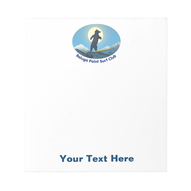 Beluga Point Surf Club Notepad (Front)