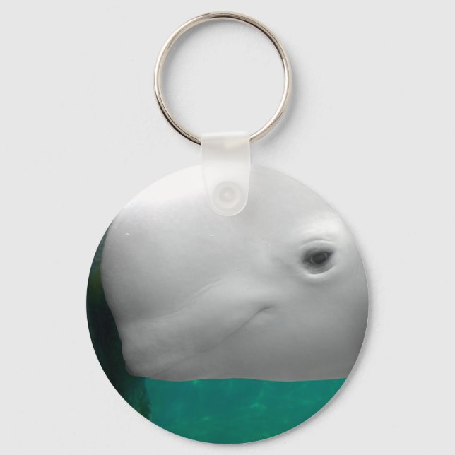 Beluga Watching Keychain (Front)