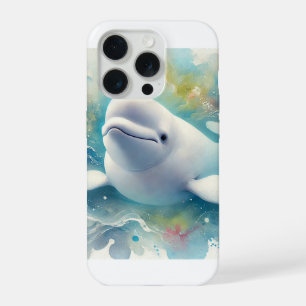 Beluga whale 160924AREF142 - Watercolor iPhone 15 Pro Case