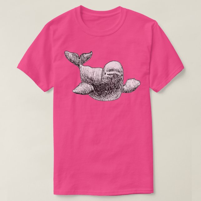 Beluga Whale 2 T-Shirt (Design Front)