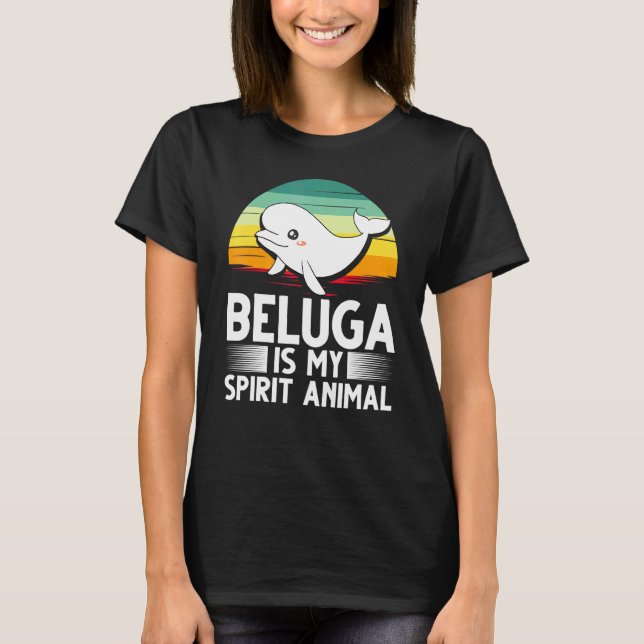 Beluga Whale Baby Animal 3 T-Shirt (Front)