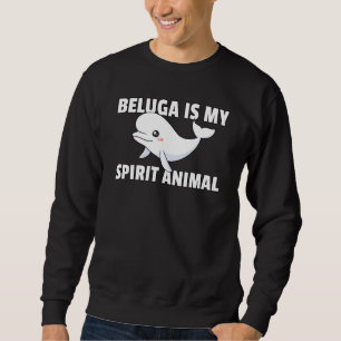 Beluga Whale Baby Beluga Costume Sweatshirt