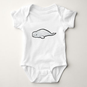 Beluga Whale Baby Bodysuit