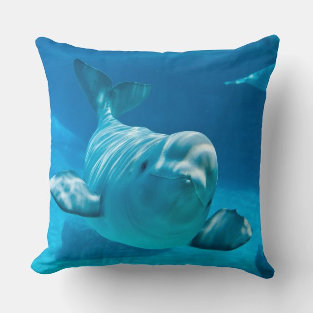 Beluga Whale Cushion (Front)